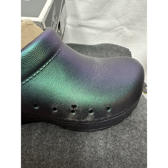 Dansko Kane Clogs Black Iridescent Size 36 NIB Flawed 514-5110200 Slip On - Picture 4 of 7